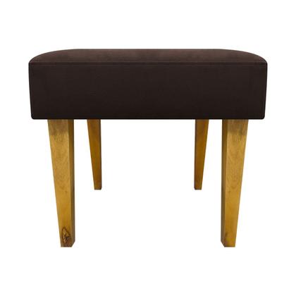 Imagem de Puff Decorativo Retangular Para Sala Recepção Charme Pé Trapézio Suede Cores