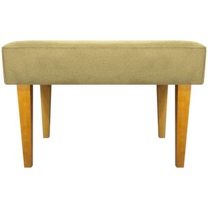 Imagem de Puff Decorativo Retangular Para Sala Recepção Charme Pé Trapézio Suede Cores