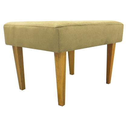 Imagem de Puff Decorativo Retangular Para Sala Recepção Charme Pé Trapézio Suede Cores
