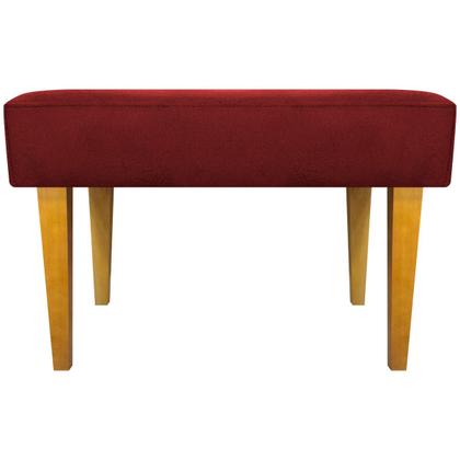 Imagem de Puff Decorativo Retangular Para Sala Recepção Charme Pé Trapézio Suede Cores