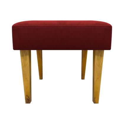 Imagem de Puff Decorativo Retangular Para Sala Recepção Charme Pé Trapézio Suede Cores