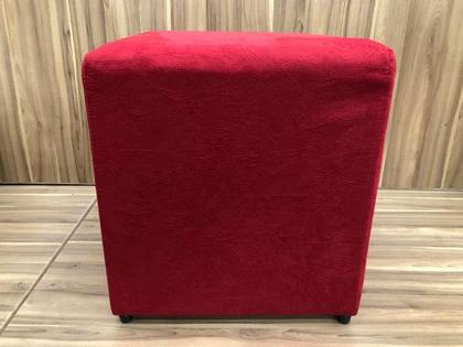 Puff Decorativo Vermelho 608 Alpoim Imagem de Puff Decorativo Vermelho 608 Alpoim