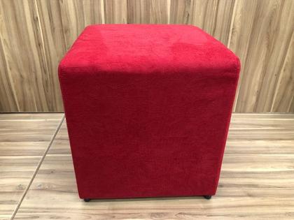 Puff Decorativo Vermelho 608 Alpoim Imagem de Puff Decorativo Vermelho 608 Alpoim
