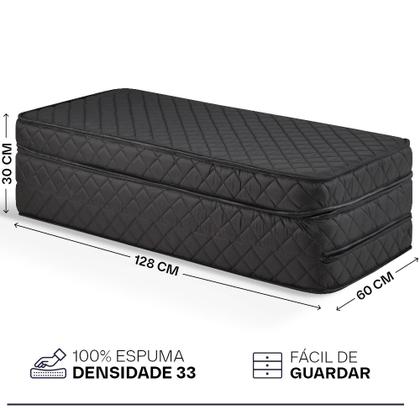Imagem de Puff Dobrável Casal 3 em 1 Multiuso 100% Espuma D33 BF Colchões
