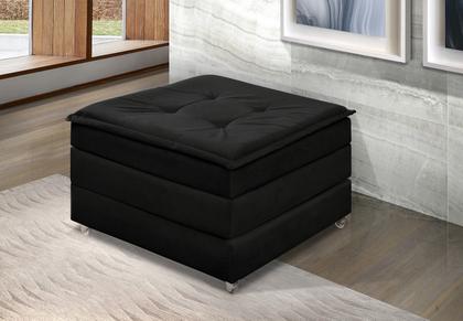 Puff Dobrável Que Vira Cama Solteiro Para Sala Quarto Area de Lazer Tecido Estofado Preto Com Bau e Rodinha - Mini Me Artigos Imagem de Puff Dobrável Que Vira Cama Solteiro Para Sala Quarto Area de Lazer Tecido Estofado Preto Com Bau e Rodinha