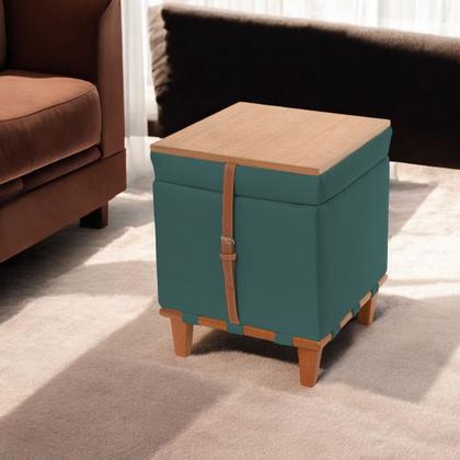 Imagem de Puff Estofado com Baú: Conforto e Espaço Extra para Seus Pertences