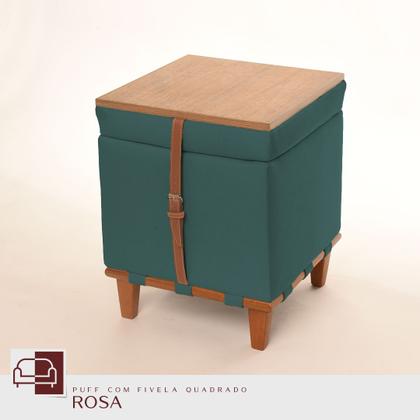 Imagem de Puff Estofado com Baú: Conforto e Espaço Extra para Seus Pertences