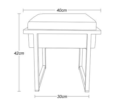 Imagem de Puff Industrial Decorativo