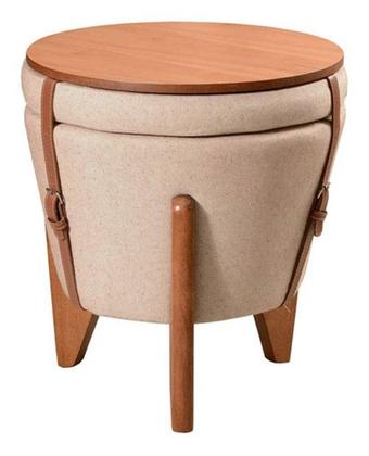 Imagem de Puff Mesa de Centro Versátil - Redondo e Sofisticado