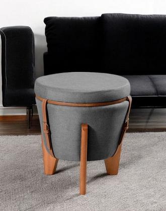 Imagem de Puff Mesa de Centro Versátil - Redondo e Sofisticado