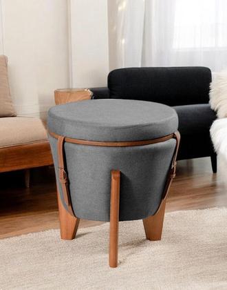 Imagem de Puff Mesa de Centro Versátil - Redondo e Sofisticado