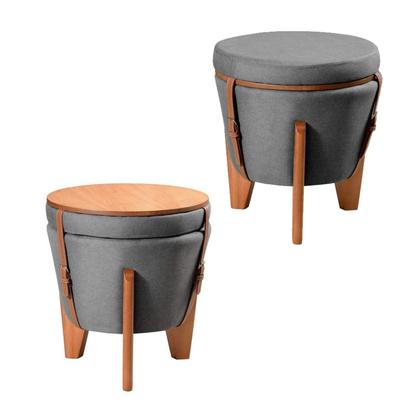 Imagem de Puff Mesa de Centro Versátil - Redondo e Sofisticado