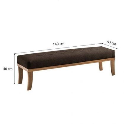 Imagem de Puff para Quarto 140cm Veludo Theo