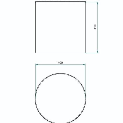 Imagem de Puff para Sala de Estar 41cm X 43cm Lara