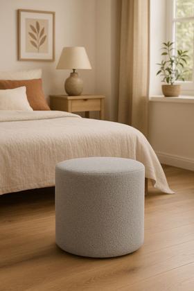 Imagem de Puff Perse Decorativo para Sala puffe para quarto Tecido Bouclê