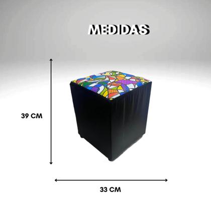 Imagem de Puff Pufe Transforme O Ambiente Banqueta Apoiador Decorativo