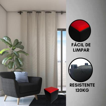 Imagem de Puff Pufe Transforme O Ambiente Banqueta Apoiador Decorativo