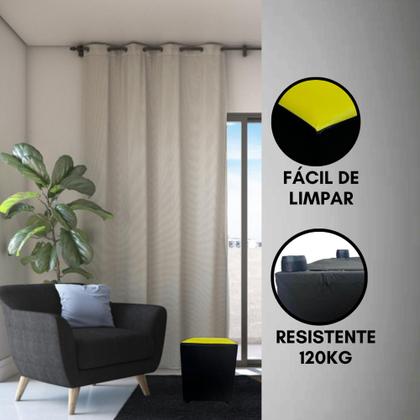 Imagem de Puff Pufe Transforme O Ambiente Banqueta Apoiador Decorativo