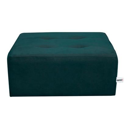 Imagem de Puff Quadrado Decorativo Pés com Alumínio Nero Marrom Matri