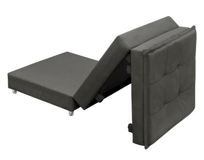 Imagem de Puff Que Vira Cama Solteiro Com Rodinha Com Bau Decoração Para Sala Quarto Apartamento Estofado