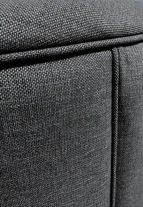 Imagem de Puff Redondo Baú Não É Segredo Debrum Linho Chumbo 40X45