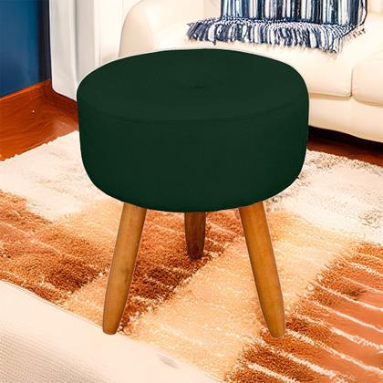 Imagem de Puff Redondo com Botonê para Sala e Quarto Veludo  - LH Decor