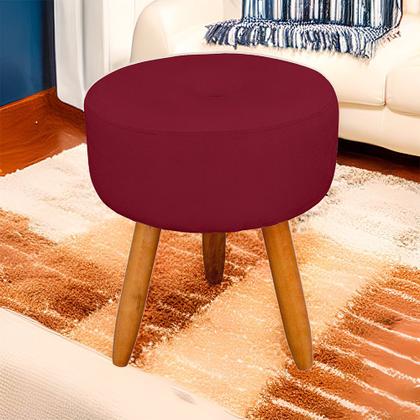 Imagem de Puff Redondo com Botonê para Sala e Quarto Veludo  - LH Decor