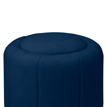 Imagem de Puff Redondo Orgânico Resistente Flora 45x45 Bouclê - SOFA STORE
