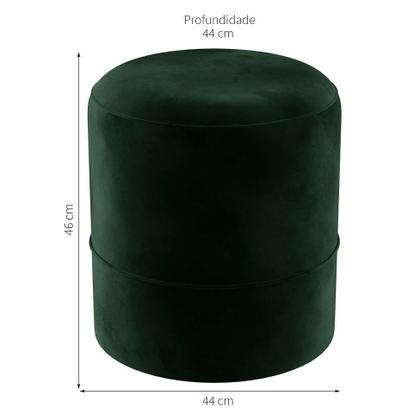 Puff Soho Verde Musgo 44 cm - Mobly Imagem de Puff Soho Verde Musgo 44 cm