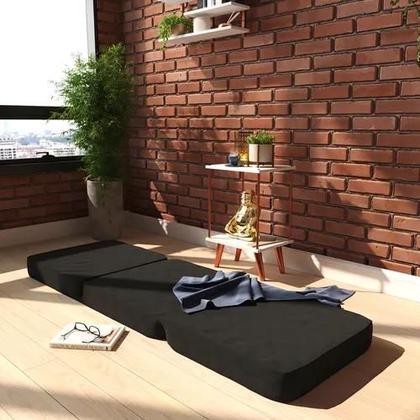 Imagem de Puff Solteiro Multiuso 3 Em 1 Portátil Colchonete Dobrável De Espuma Para Conforto E Praticidade, Ideal Para Sala E Quarto, Assento Ou Apoio