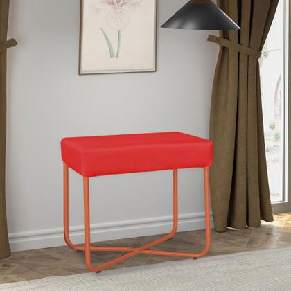 Imagem de Puff Unna com Suporte Dourado