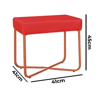 Imagem de Puff Unna com Suporte Dourado