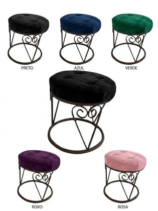 Imagem de Puffs decorativo arabesto super resistente lancamento cor:vermelho