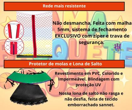 Imagem de Pula pula 3,05 mais jogo de basquete