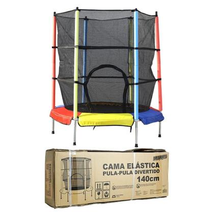 Imagem de Pula Pula Cama Elástica 140Cm Até 100Kg Trampolim 1,4M