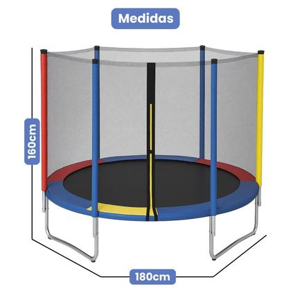 Imagem de Pula Pula Infantil 1,8m Cama Elástica C/ Fechamento Zíper