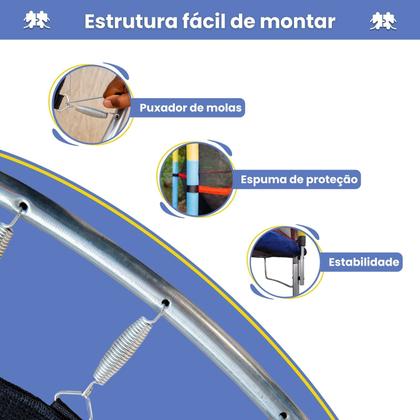 Imagem de Pula Pula Infantil 1,8m Cama Elástica C/ Fechamento Zíper