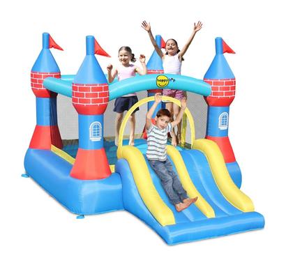 Imagem de Pula Pula Inflável Castelo Com Escorregador Duplo Motor 220v