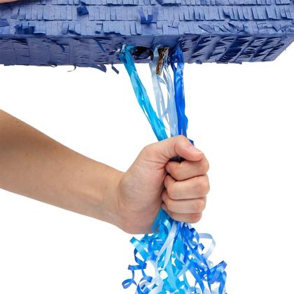 Imagem de Pull String Pinata BLUE PANDA número 4 para o 4º aniversário do menino