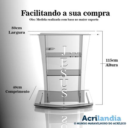 Imagem de Púlpito Bonito Resistente com Led, Gravação Igreja e Empresas