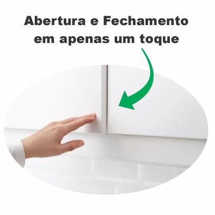 Imagem de Pulsador Fecho Toque Magnético Porta Gaveta Móveis