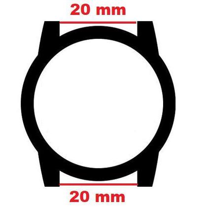 Imagem de Pulseira 20mm Silicone Gold para Relógio Smartwatch c/ Pinos