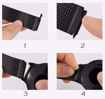 Imagem de Pulseira 22mm Magnética Milanese para Relógio e Smartwatch