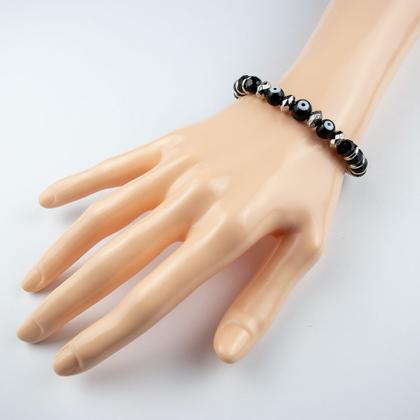 Imagem de Pulseira 3 Olhos Gregos Contra Inveja - Escolha a Cor