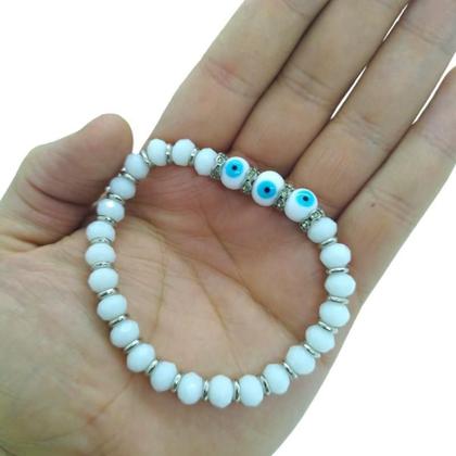 Imagem de Pulseira 3 Olhos Gregos Contra Inveja - Escolha A Cor