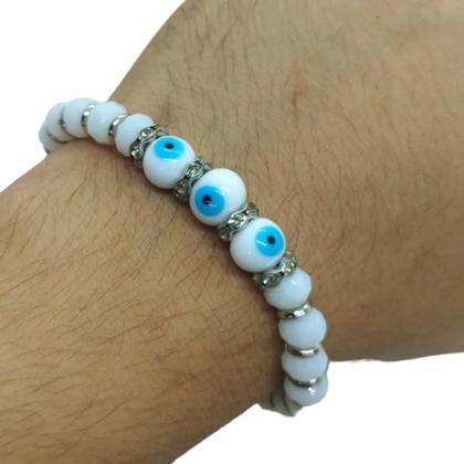 Imagem de Pulseira 3 Olhos Gregos Contra Inveja - Escolha A Cor