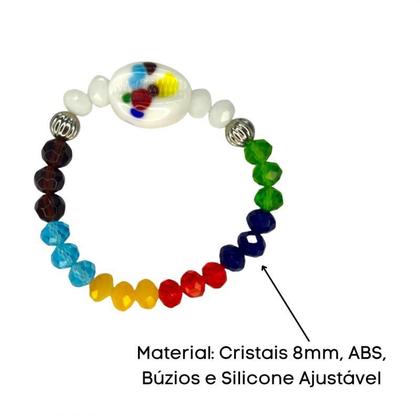 Imagem de Pulseira 7 Sete Linhas Umbanda E Candomblé - Escolha A Cor