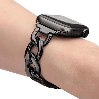 Imagem de Pulseira Aço Corrente Compatível com Apple Watch