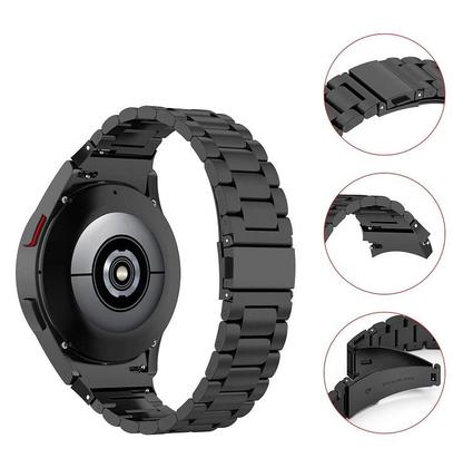 Imagem de Pulseira Aço Inox Compatível Com Samsung Galaxy Watch 5 40mm 44mm 45mm