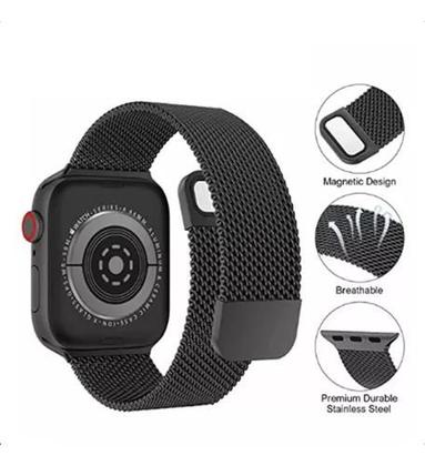 Imagem de Pulseira Aço Milanês Milanese Para SmartWatch  38/40/41mm Largura 20 - 42/44mm 47/49mm Largura 21